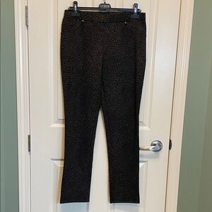 Green/Black Leopard Print Pants Med.